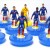 Subbuteo Andrew Table Soccer France EURO 2020 National Team on Classic Hasbro bases